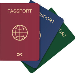 Passport and boarding pass.