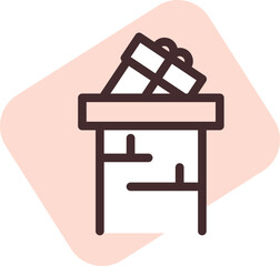 Christmas event, illustration, vector on a white background.