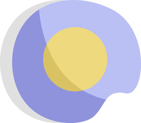 Egg food, illustration, vector on a white background.