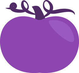 Halloween pumpkin, illustration, vector on a white background.