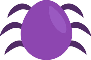 Halloween spider, illustration, vector on a white background.