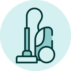 Vaccum cleaner, illustration, vector on a white background.