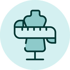 Clothes doll, illustration, vector on a white background.