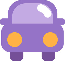 Kindergarten car, illustration, vector on a white background.