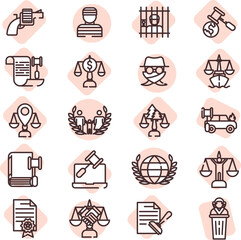 Human laws, illustration, vector on a white background.