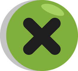 Obraz premium Logistics cancelled, illustration, vector on a white background.