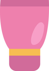 Make up cream in tube, illustration, vector on a white background.