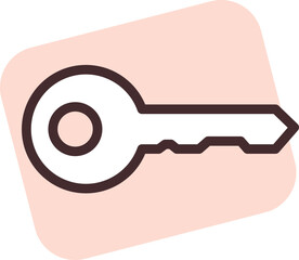 Fototapeta premium Marketing key, illustration, vector on a white background.