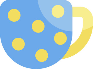 Fototapeta premium Morning routine tea, illustration, vector on a white background.