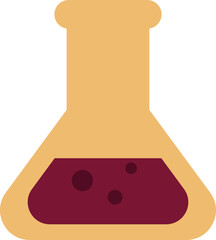 School chemistry, illustration, vector on a white background.
