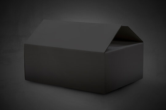 Image with black boxes on a black background