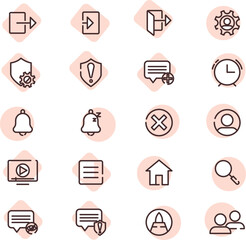 Social media, illustration, vector on a white background.