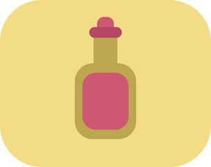 Travel drink, illustration, vector on a white background.