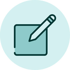 Notes icon, illustration, vector on a white background.