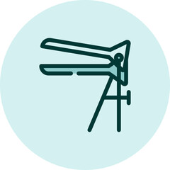 Women tool, illustration, vector on a white background.