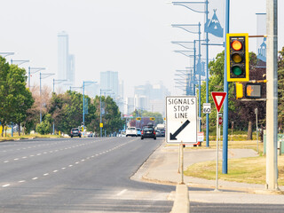 traffic on the street in edmonton