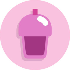 Cafe sweet drink, illustration, vector on white background.