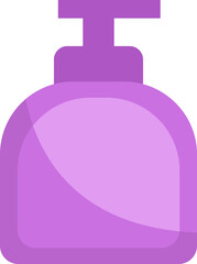 Covid liquid soap, illustration, vector on white background.