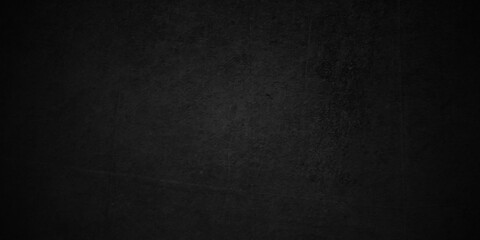 Black stone concrete grunge texture and backdrop background anthracite panorama. Panorama dark grey black slate background or texture.	
