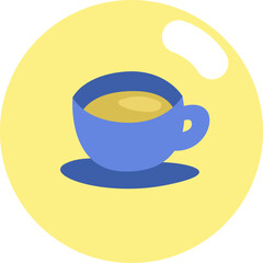 Hotel coffee, illustration, vector on white background.