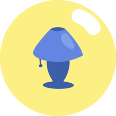 Hotel lamp, illustration, vector on white background.