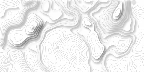 Topographic map background. silver line topography maount map contour background, geographic grid. Abstract vector illustration.	