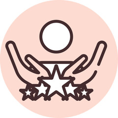 Marketing rate, illustration, vector on white background.