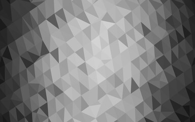 Fototapeta premium Dark Silver, Gray vector polygon abstract backdrop.