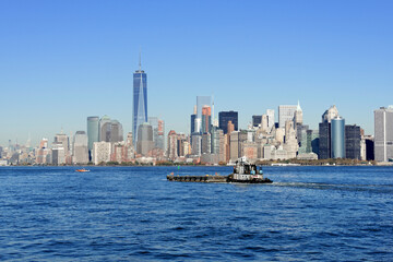 Skyline, Financial District mit One World Trade Center, Manhattan, New York City, New York, USA, Nordamerika