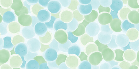 Colorful seamless pattern, background, collage with different watercolor shapes and stains. Vector illustration, wrapping paper