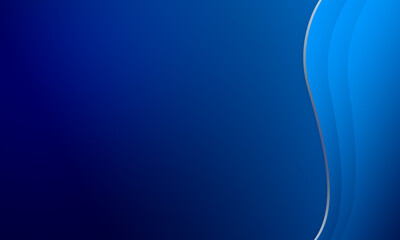 Obraz premium blue wave curve gradient light abstract background