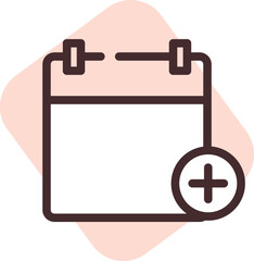 Obraz premium UI event, illustration, vector on white background.