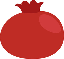 Wine pomegranate, illustration, vector on white background.