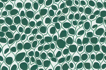 Fototapeta premium Green Floral brush strokes seamless pattern background for fashion prints, graphics, backgrounds and crafts. High quality illustration