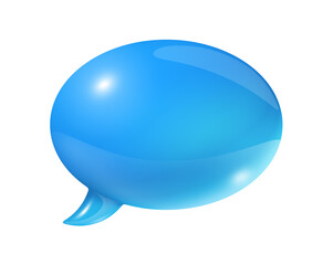 Blue speech bubble
