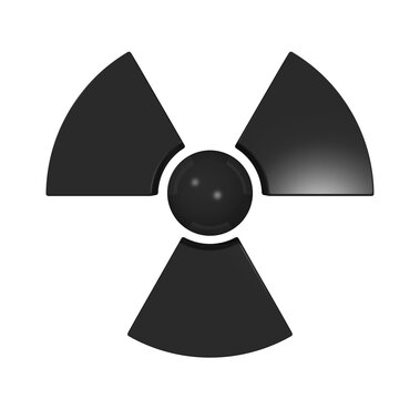 3D Radioactive Symbol