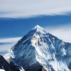 mount everest scenery 3d illustration