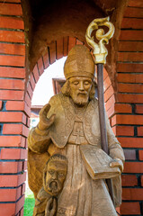 St. Stanislaw the Bishop's monument in Brodnia, village in Lodzkie voivodeship, Poland.