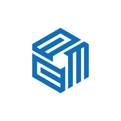 Abstract logo design. CCM logo design