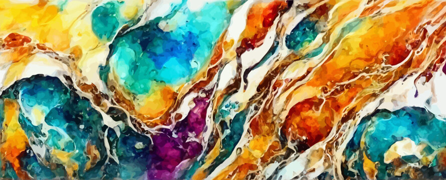 alcohol ink painting, modern art, oil, abstract, chaotic, background