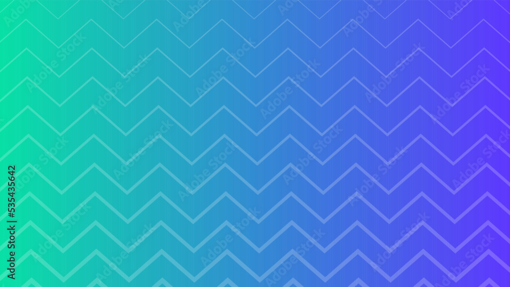 Poster modern colorful gradient background with zig zag lines