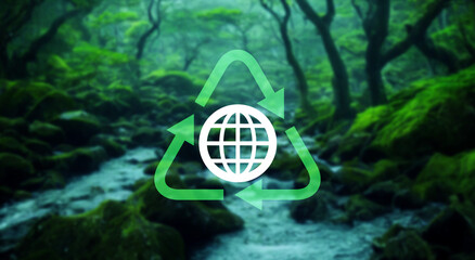 環境イメージ　リサイクルアイコン