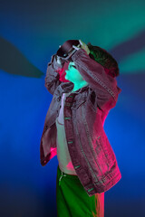 kid experiencing VR headset game