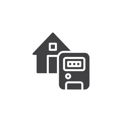 House gauge meter vector icon