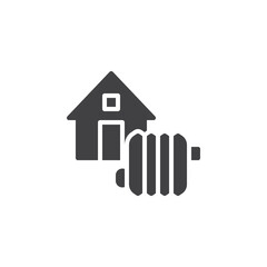 Home Heating System vector icon