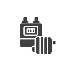 Heat meter vector icon
