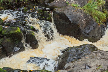 Rocky rapids on the Tokhmajoki river.