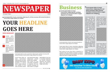 Newspaper Layout Template