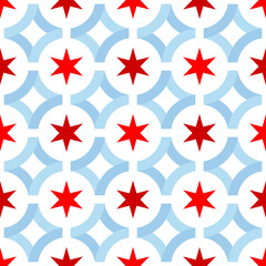 star background. chicago pattern design. vector illustration - obrazy, fototapety, plakaty