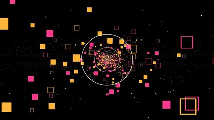 トンネル VJ シンプル 四角 ワープ 黄色 紫 [別Verあり]